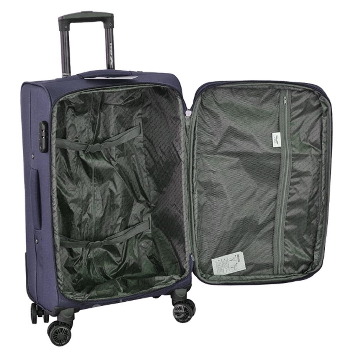 Чемодан тканевый Wings 6018 большой 4 колеса Темно-синий (Vt00272) - фото 5 Чемодан тканевый Wings 6018 большой 4 колеса Темно-синий (Vt00272) - фото 5