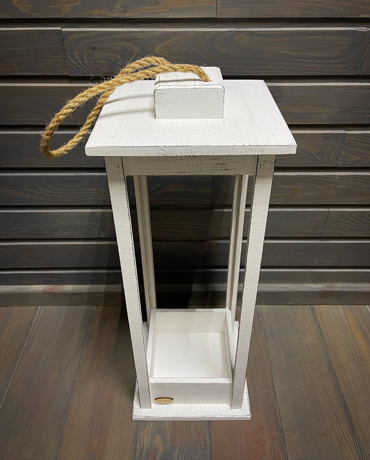 Подсвечник деревянный Wood Choice Фонарь 22х22х60 Бело-серый (204) - фото 2 Подсвечник деревянный Wood Choice Фонарь 22х22х60 Бело-серый (204) - фото 2