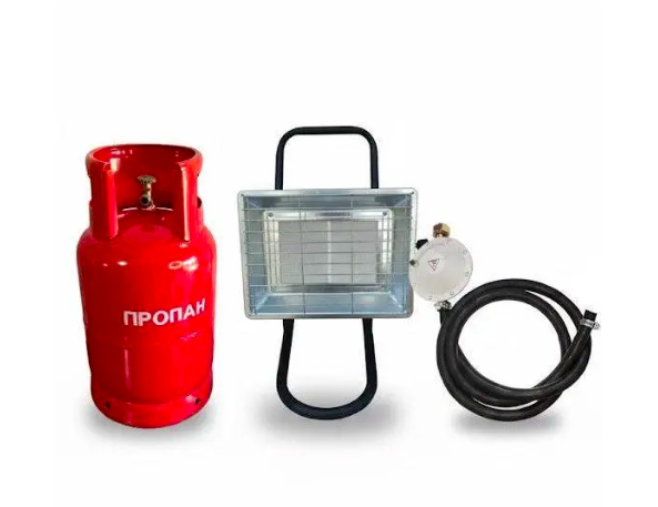 Газовый обогреватель с баллоном Nurgaz Kamp Soba NG-310-P на ножке 27 л 3,5 кВт (2477074649)