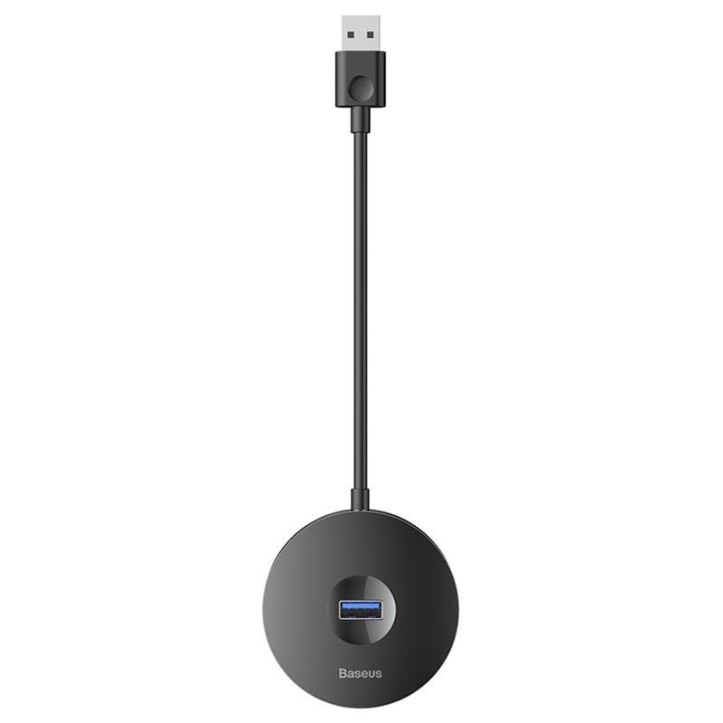 Переходник HUB BASEUS Round Box USB to USB 3.0/3USB 2.0 Черный (CAHUB-F)