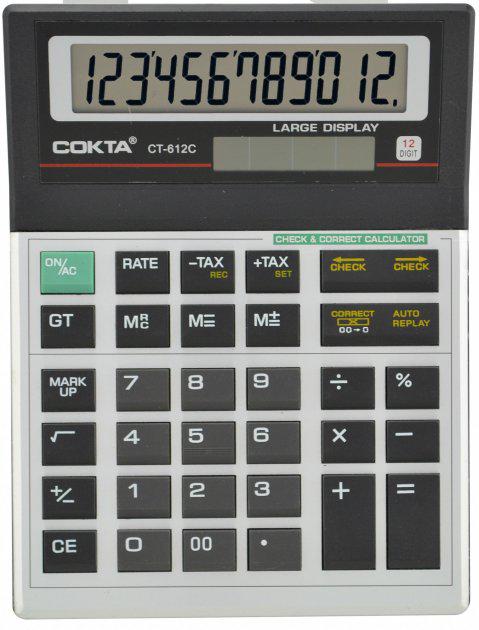 Калькулятор настольный электронный Cokta T612C (535708)