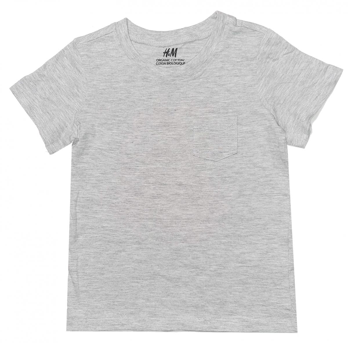 Футболка бавовняна для хлопчика H&M 0531802 086 см 12-18 місяців Сірий (63616) Футболка бавовняна для хлопчика H&M 0531802 086 см 12-18 місяців Сірий (63616)
