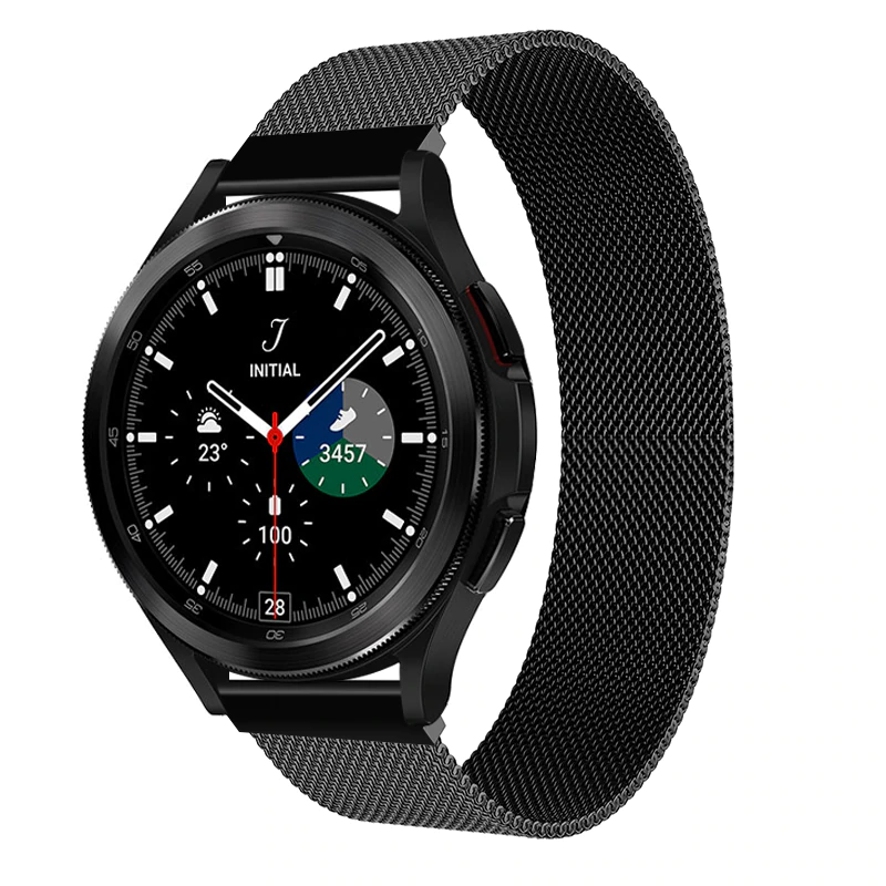 Металлический ремешок Watchbands Milanese Loop для Samsung Galaxy Watch 4 Classic 42 мм Black (WB00S4MMILANESE1442)