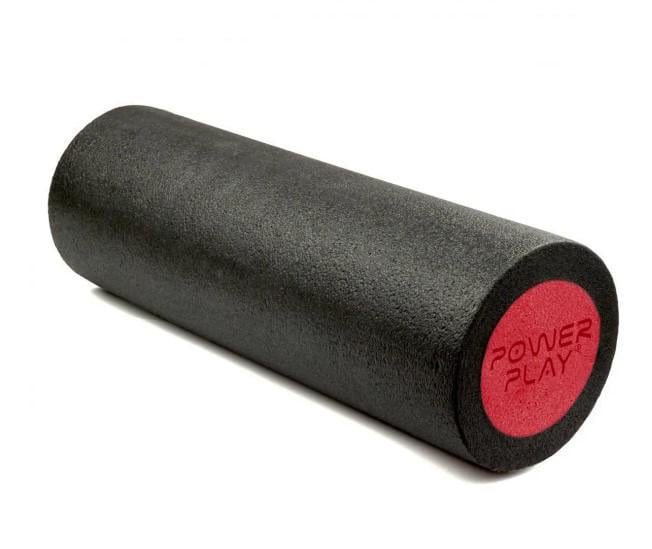 Массажный ролик гладкий PowerPlay 4021 Fitness Roller 30x15 см Черно-красный (60837)