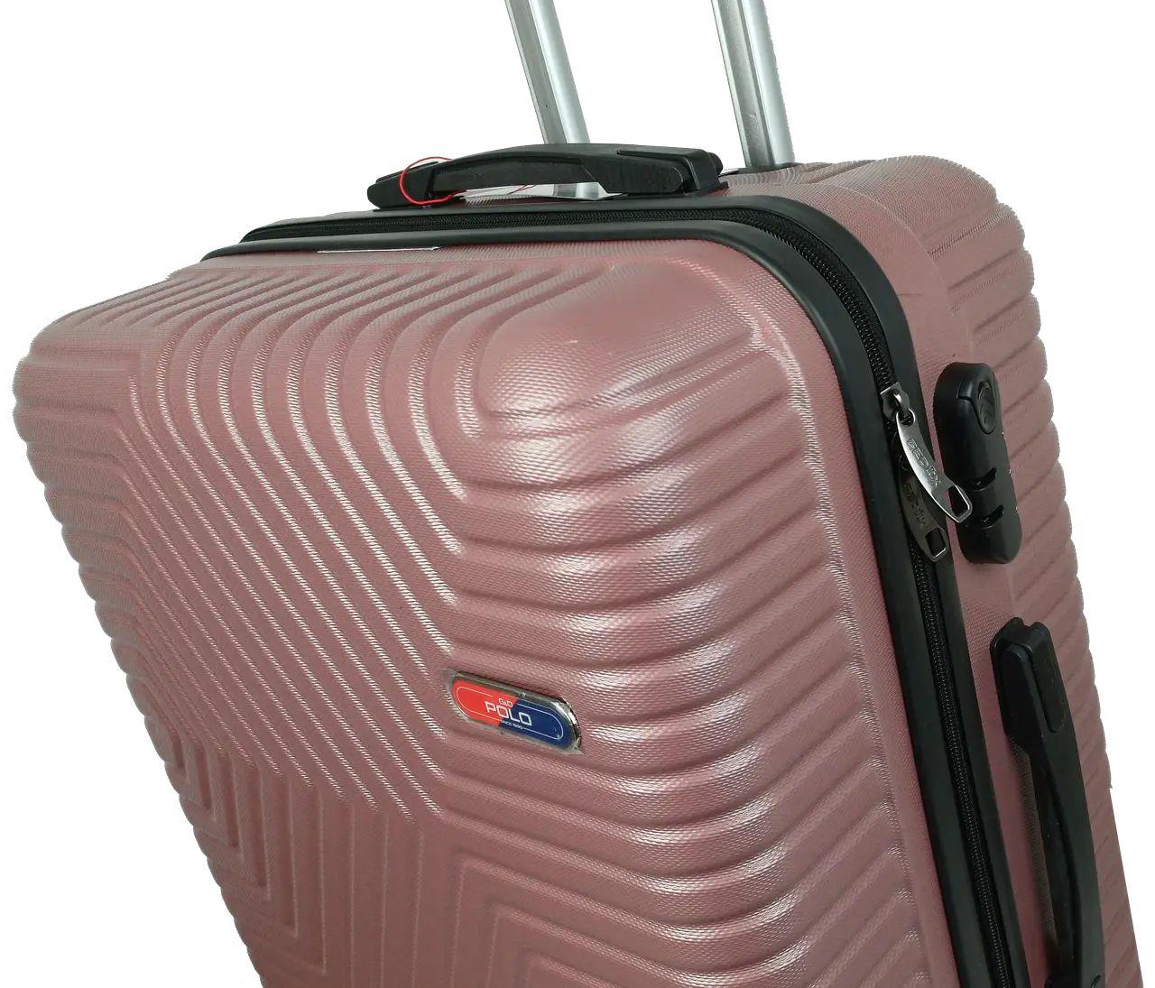 Валіза пластикова GD Polo середня 70 л Пудровий (60k001 medium powder) - фото 7 Валіза пластикова GD Polo середня 70 л Пудровий (60k001 medium powder) - фото 7