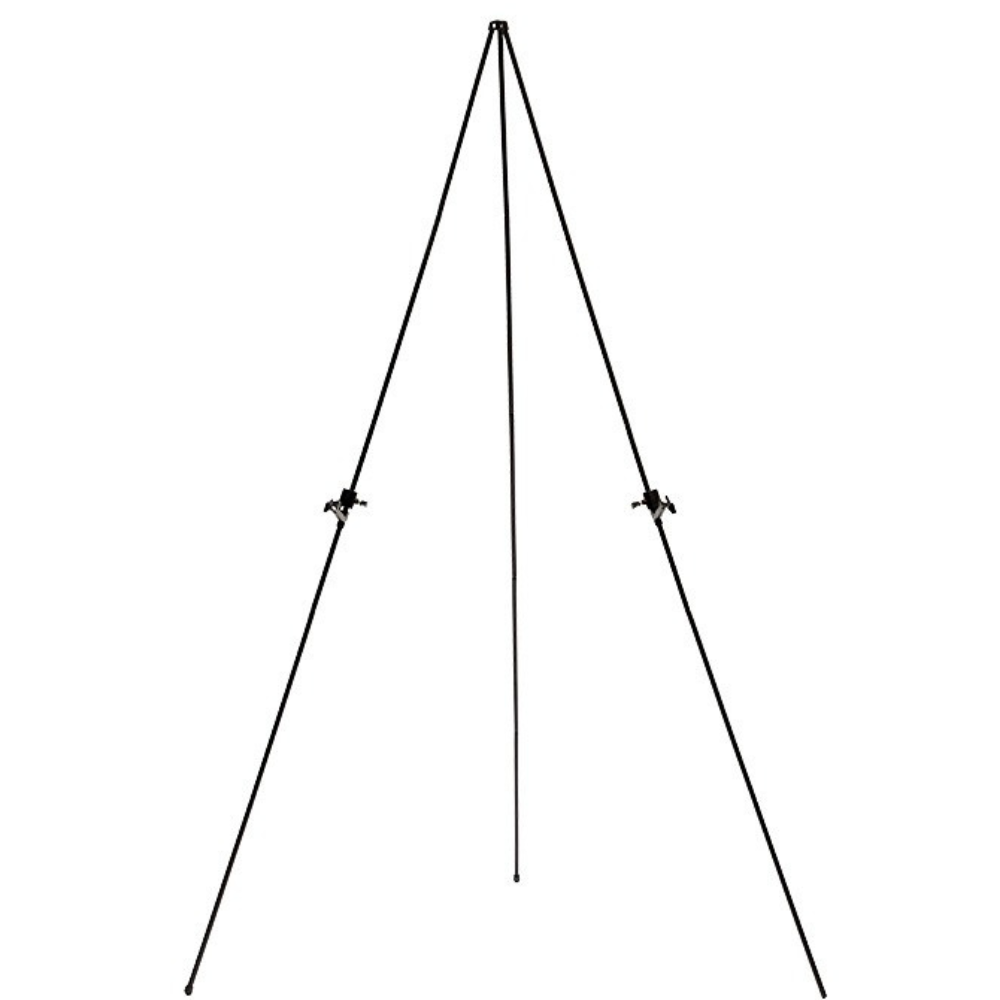 Мольберт для картин на тринозі для малювання металевий розбірний на 5 секцій 160х120 см Чорний