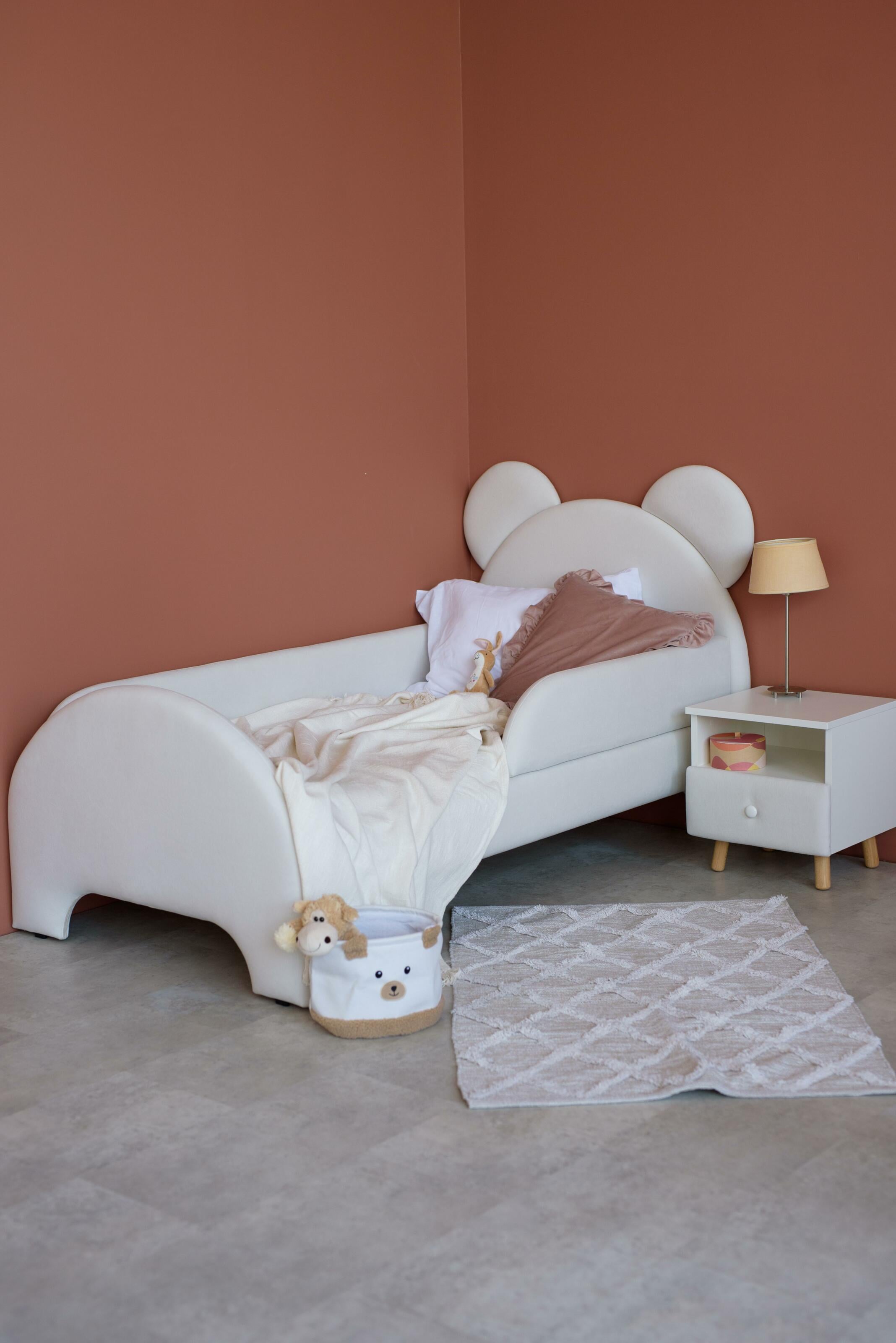 Кровать детская Dreamer Мишка 80х160 см Молочный (6-1-60-01-160) Кровать детская Dreamer Мишка 80х160 см Молочный (6-1-60-01-160)