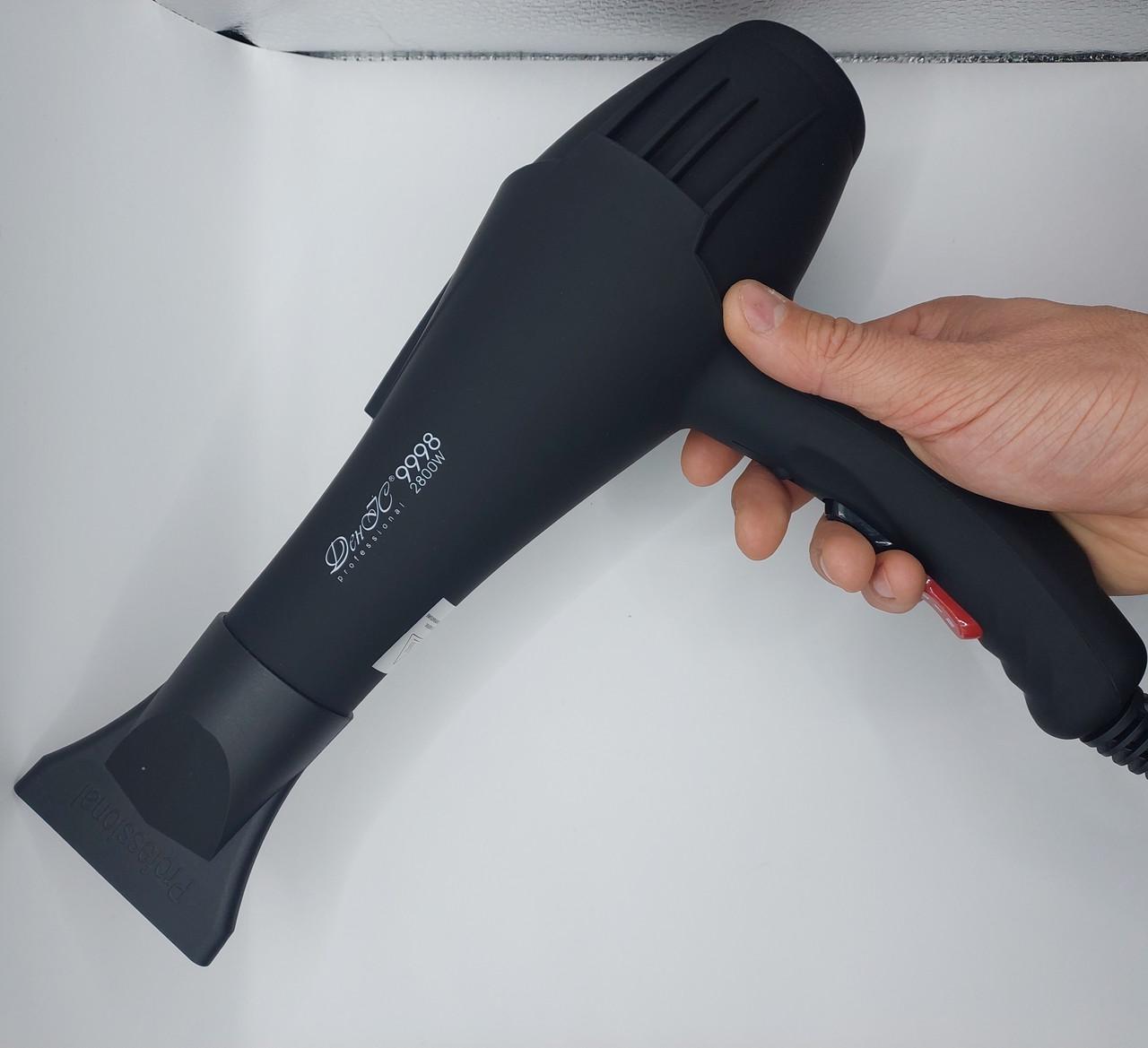 Фен професійний ДенІС professional 9998 ION 2800 вт Black (2091783669) - фото 7 Фен професійний ДенІС professional 9998 ION 2800 вт Black (2091783669) - фото 7
