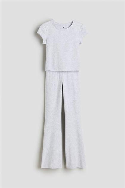 Штаны детские H&M 1233806 164 см Серый меланж (1111109406274)