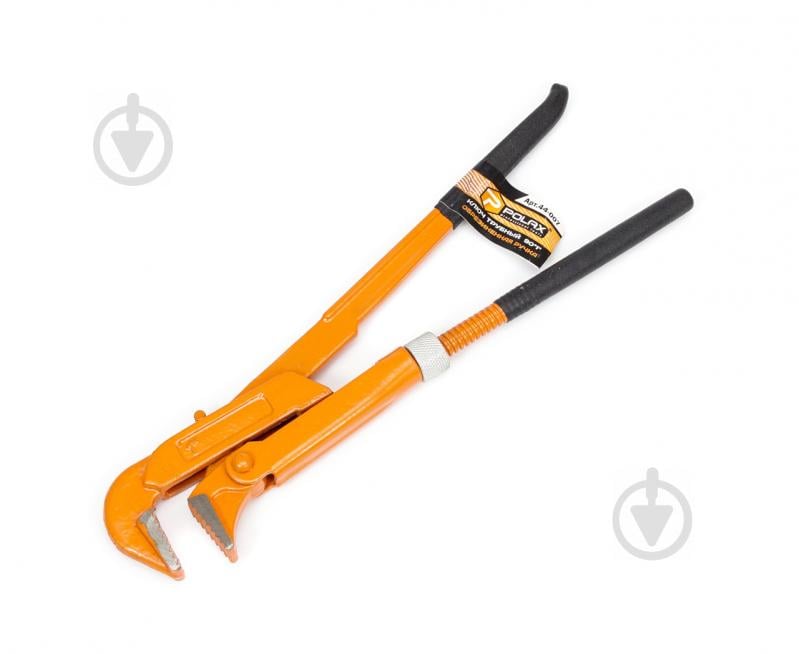 Ключ трубний Polax 90 градусів 1" гумова рукоятка (44-007) Ключ трубний Polax 90 градусів 1" гумова рукоятка (44-007)