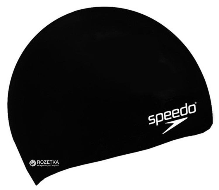 Шапочка для плавання Speedo Plain Moulded Silicone Junior Cap Black (5014991588350)