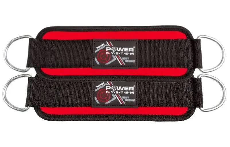 Манжети на щиколотку Power System PS-3410 Ankle Strap (62-68-PS-3410_Black_Red)