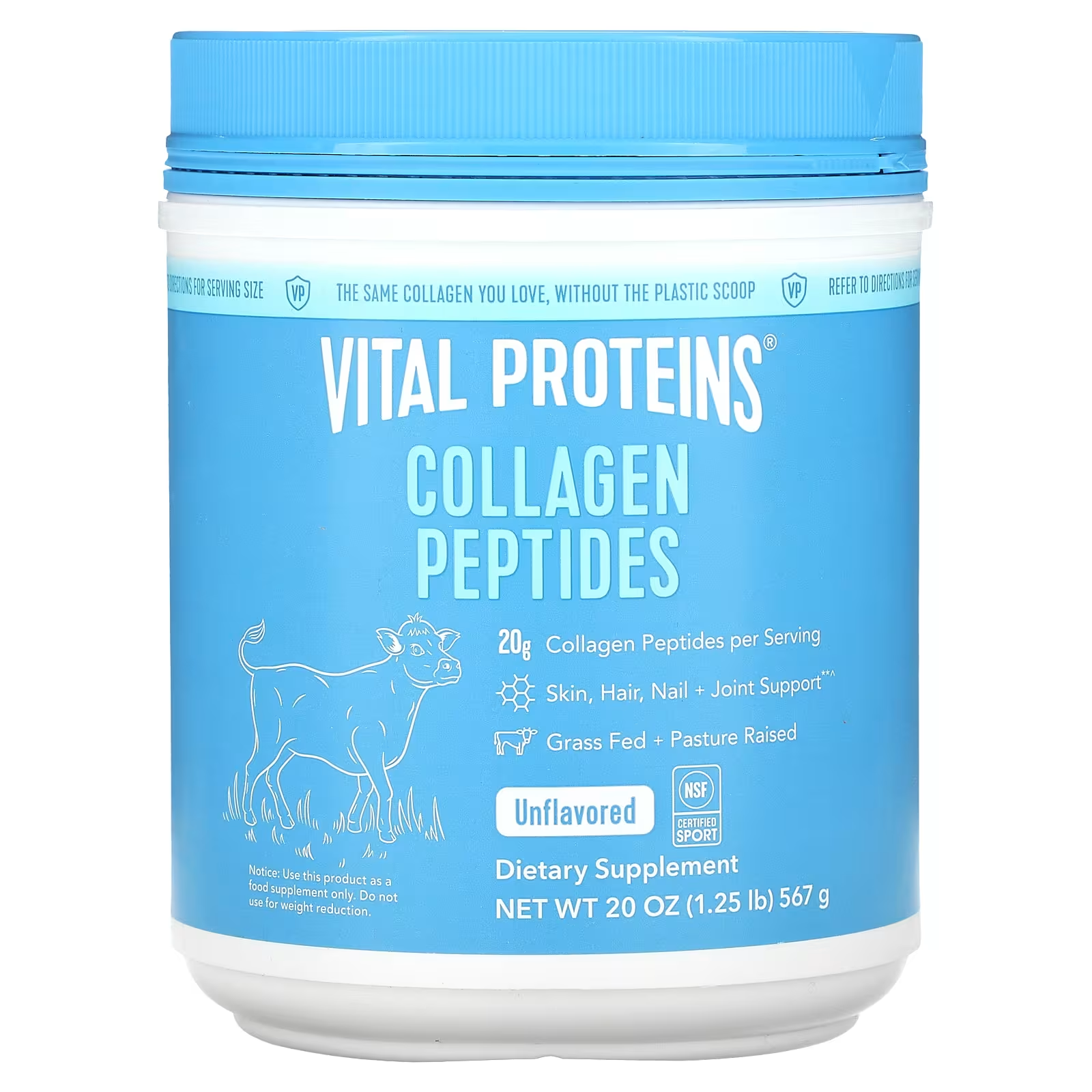 Пептиды коллагена Vital Proteins с нейтральным вкусом 567 г