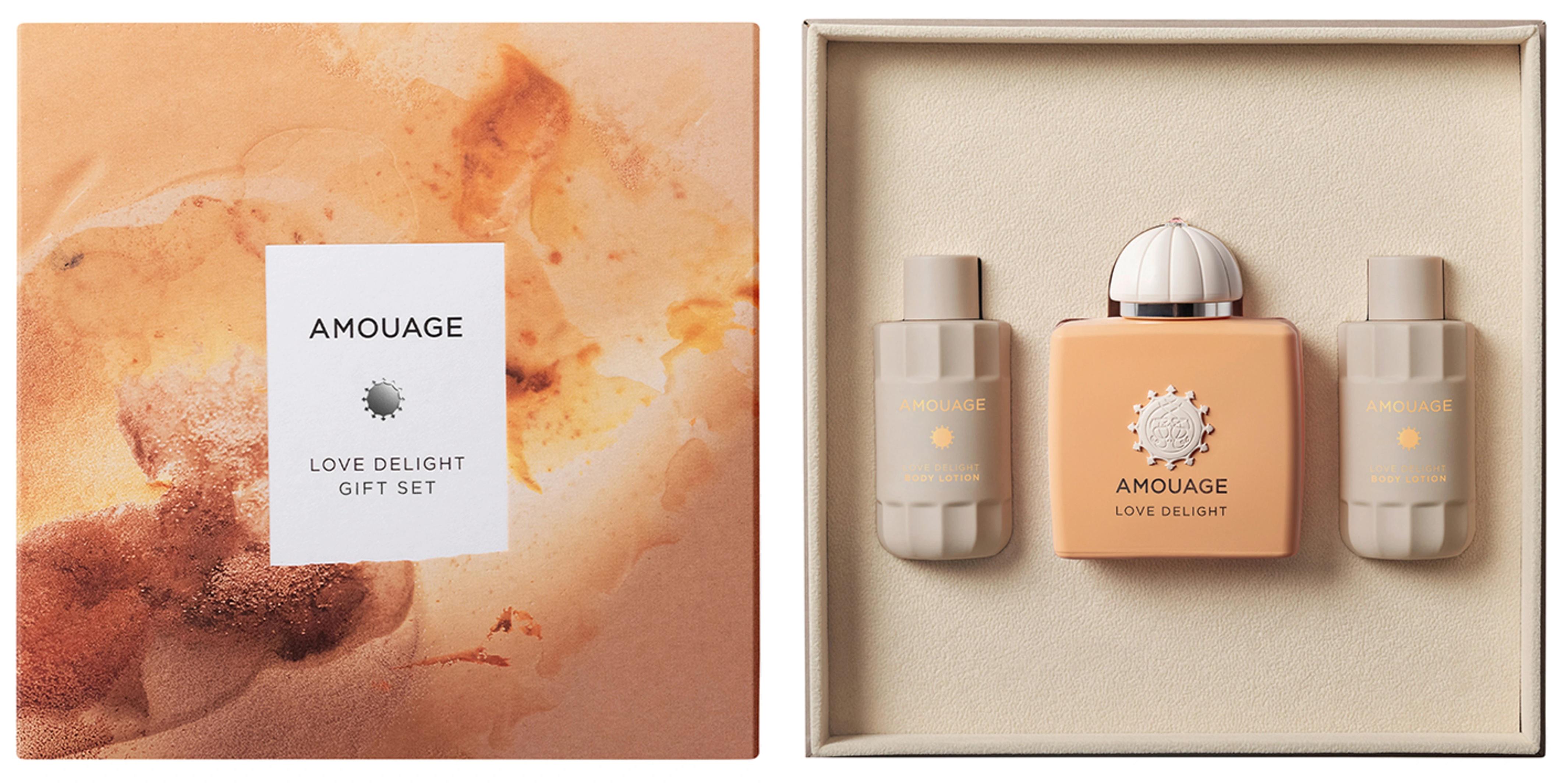 Подарунковий набір для жінок Amouage Love Delight парфумована вода 100 м/лосьйон для тіла 60 мл/гель для душу 60 мл (402979)