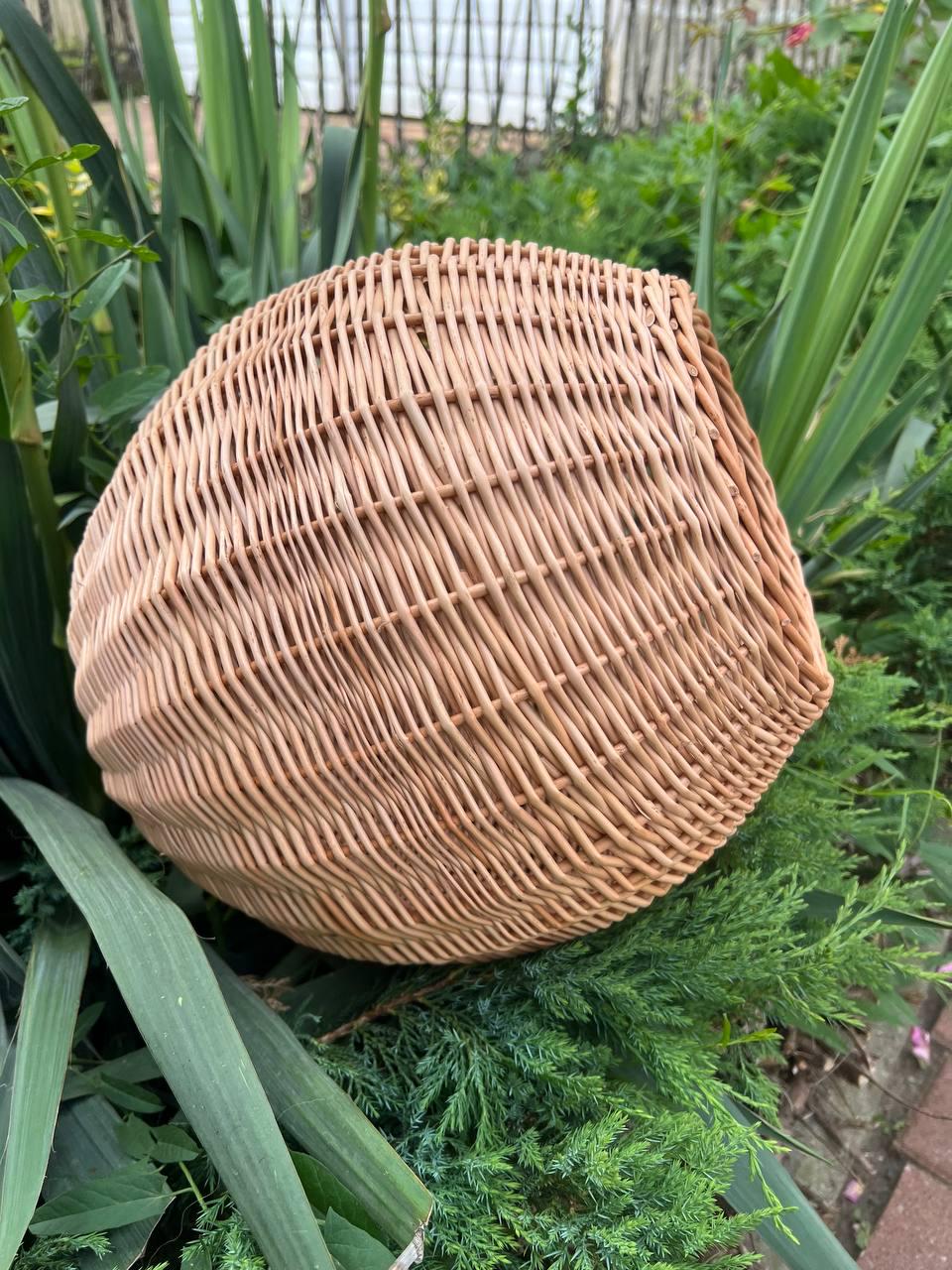 Абажур плетеный из лозы 30х30 см (27271830) - фото 9