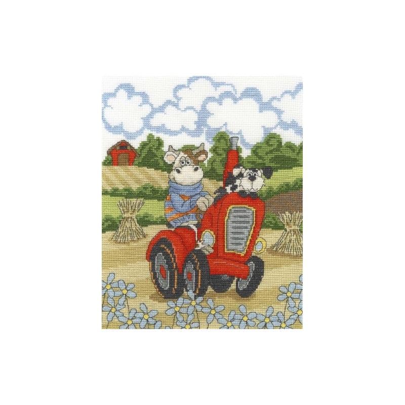 Набор для вышивания крестиком DMC BK1645 Cruising Cow (22839) Набор для вышивания крестиком DMC BK1645 Cruising Cow (22839)