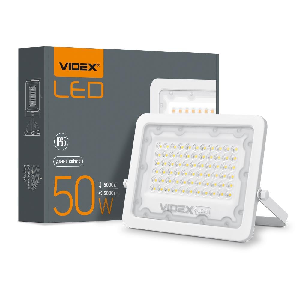 Прожектор LED VIDEX F2e 50W 5000K 5000Lm IP65 SMD VL-F2e-505W