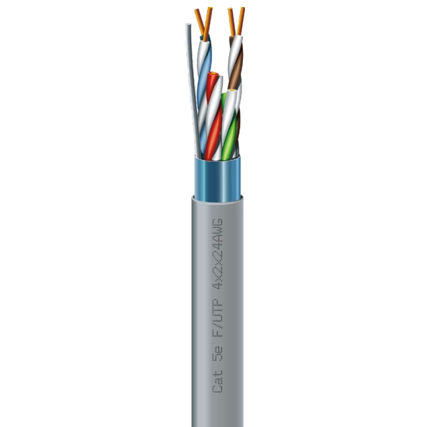 Кабель ЗЗКМ Cat 5e F/UTP 4х2х24 AWG 305 м (7091000)