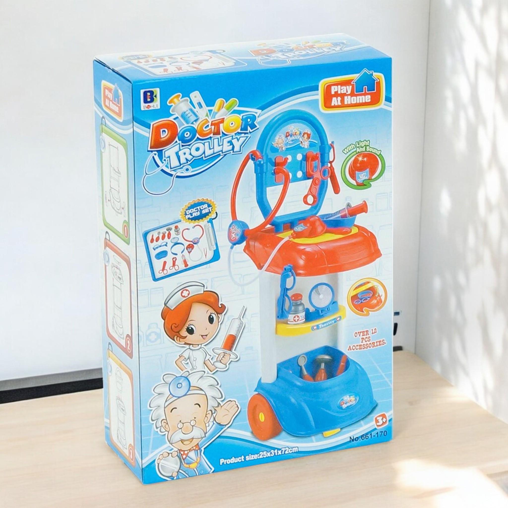 Игровой набор врача Doctor trolley с тележкой на батарейках (G_661-170) - фото 4