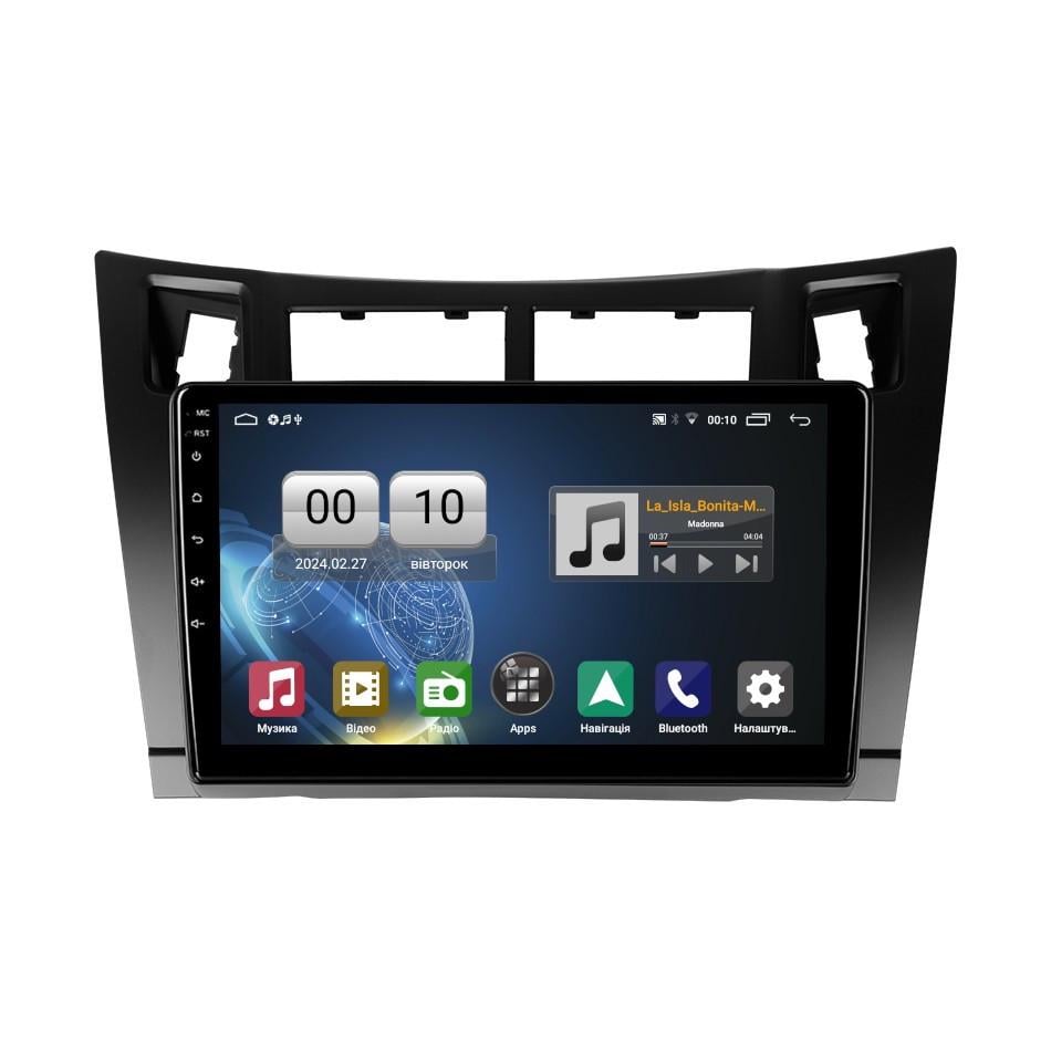 Автомагнітола штатна QIV Q1 для Toyota Yaris XP90/Vitz/Platz 2005-2012 F1 9" (Q45795)