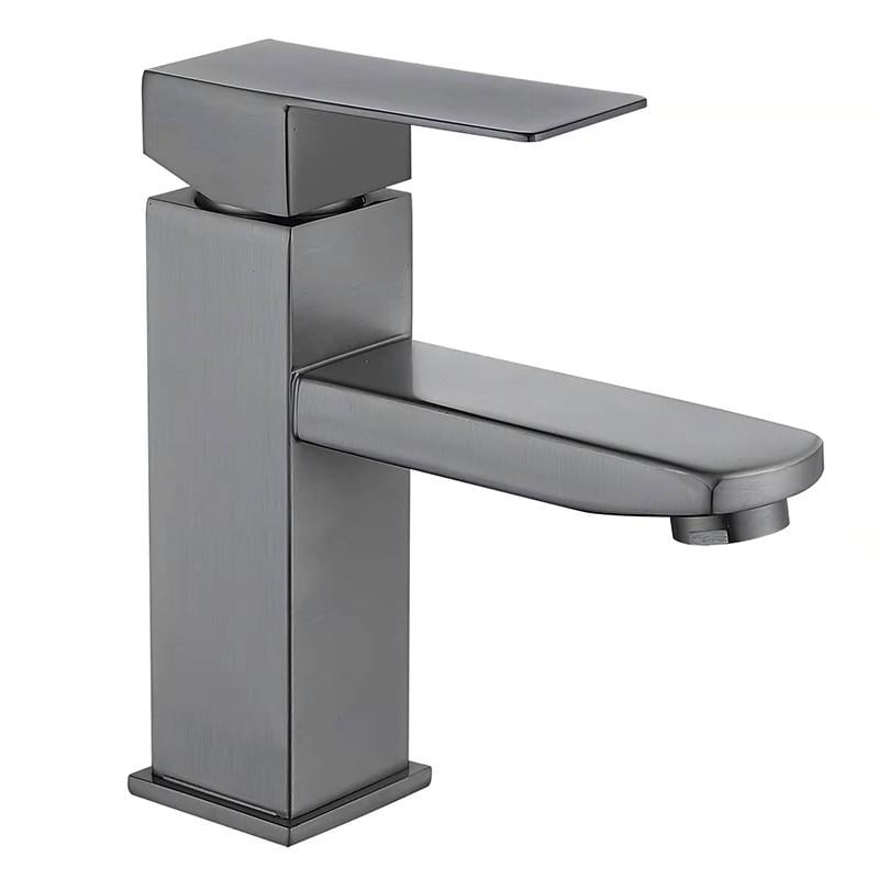 Змішувач для умивальника MIXXUS KUB-001 із нержавіючої сталі SUS304 Graphite (MI6093)