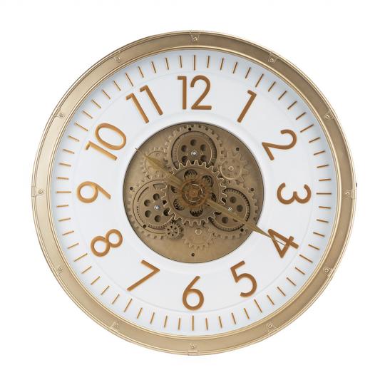 Настенные часы Elisey Элитар пластиковый 60 см Бело-золотой (135-81-2016-001)