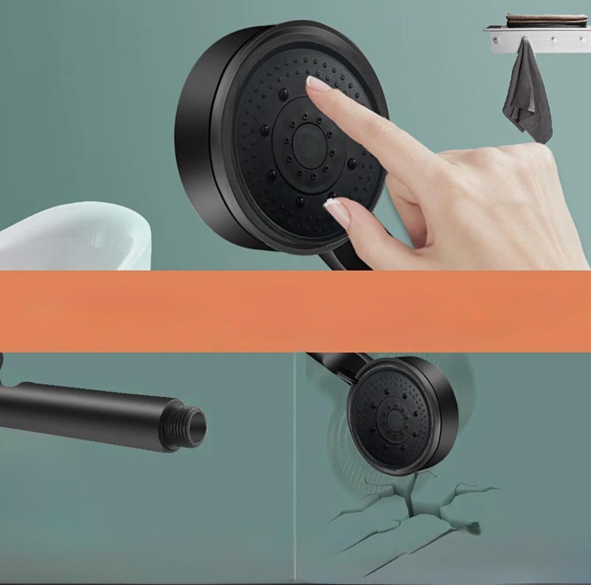 Лійка Лофт для душу Wuke Чорний - фото 6 Лійка Лофт для душу Wuke Чорний - фото 6