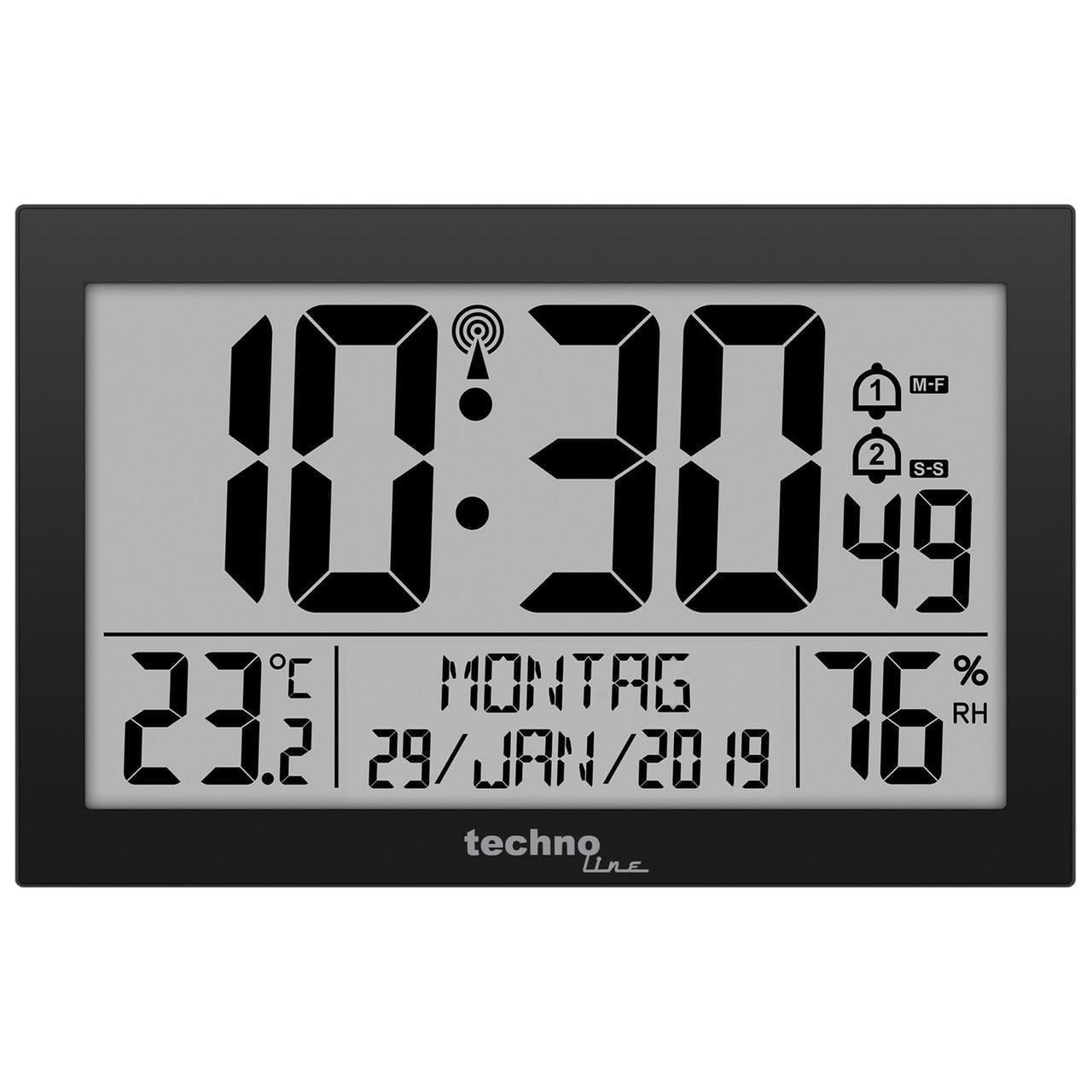 Годинник настінний Technoline WS8016 Black (WS8016 schwarz) Годинник настінний Technoline WS8016 Black (WS8016 schwarz)