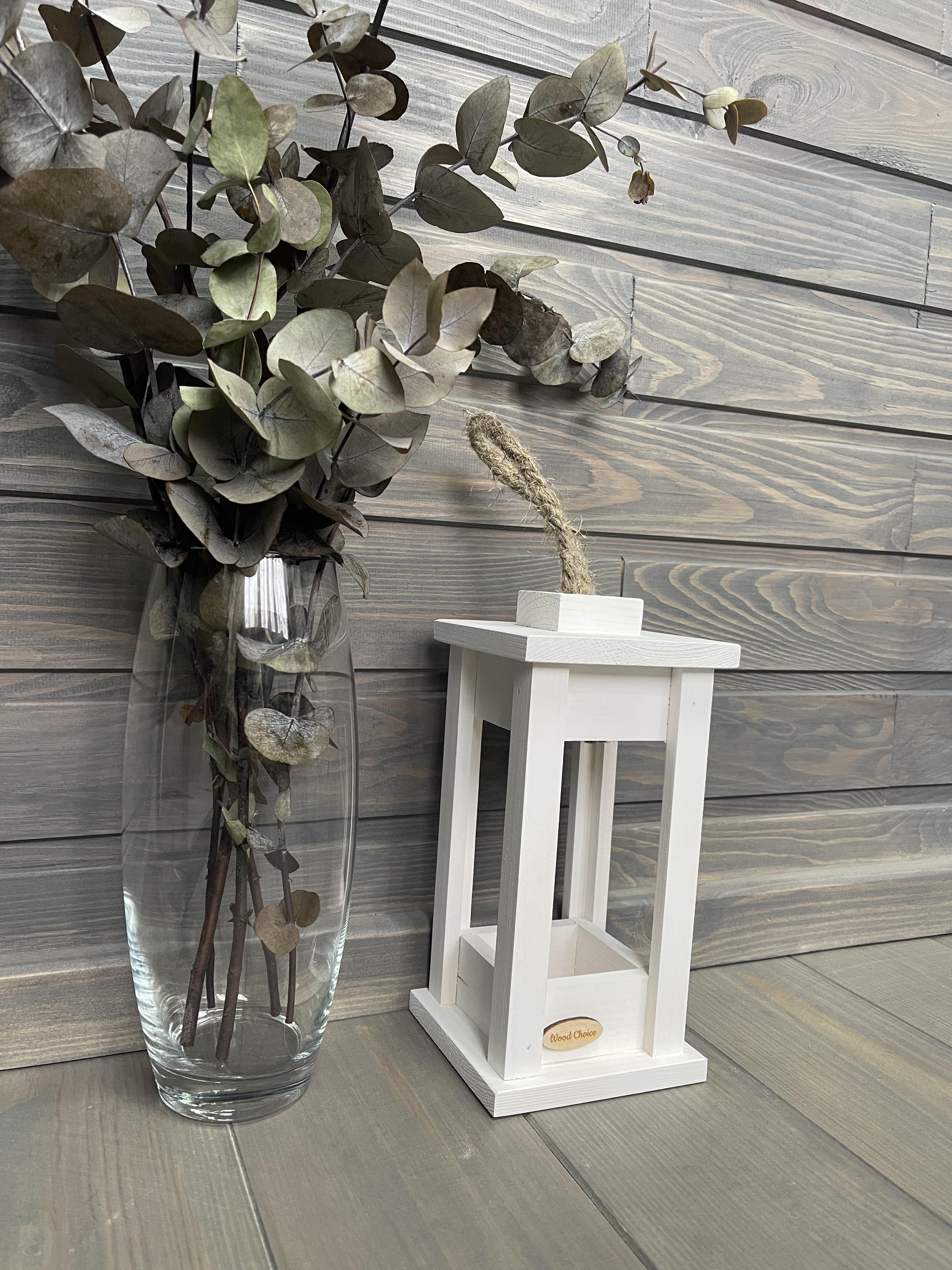 Подсвечник деревянный Wood Choice Фонарь 12х12х25 Белый - фото 2 Подсвечник деревянный Wood Choice Фонарь 12х12х25 Белый - фото 2