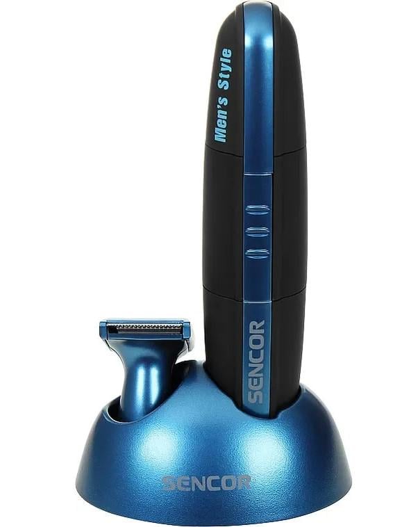 Триммер Sencor SNC 101BL для бороды/усов/носа и ушей батарейный Черный/Синий (616137)