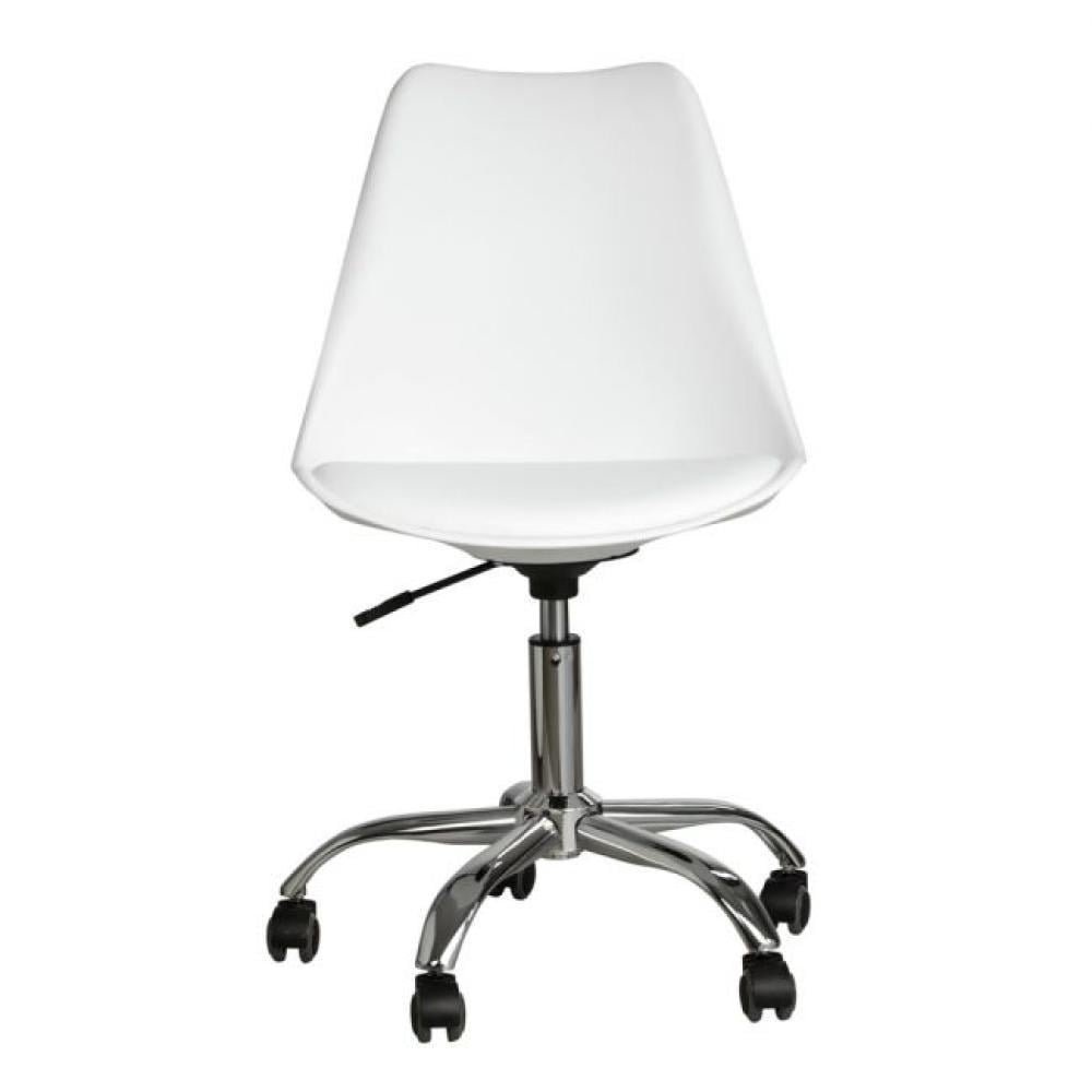 Офісне крісло Bonro B-487 з екошкіри на металевій основі з колесами Білий (132-76-42300041) - фото 3 Офісне крісло Bonro B-487 з екошкіри на металевій основі з колесами Білий (132-76-42300041) - фото 3