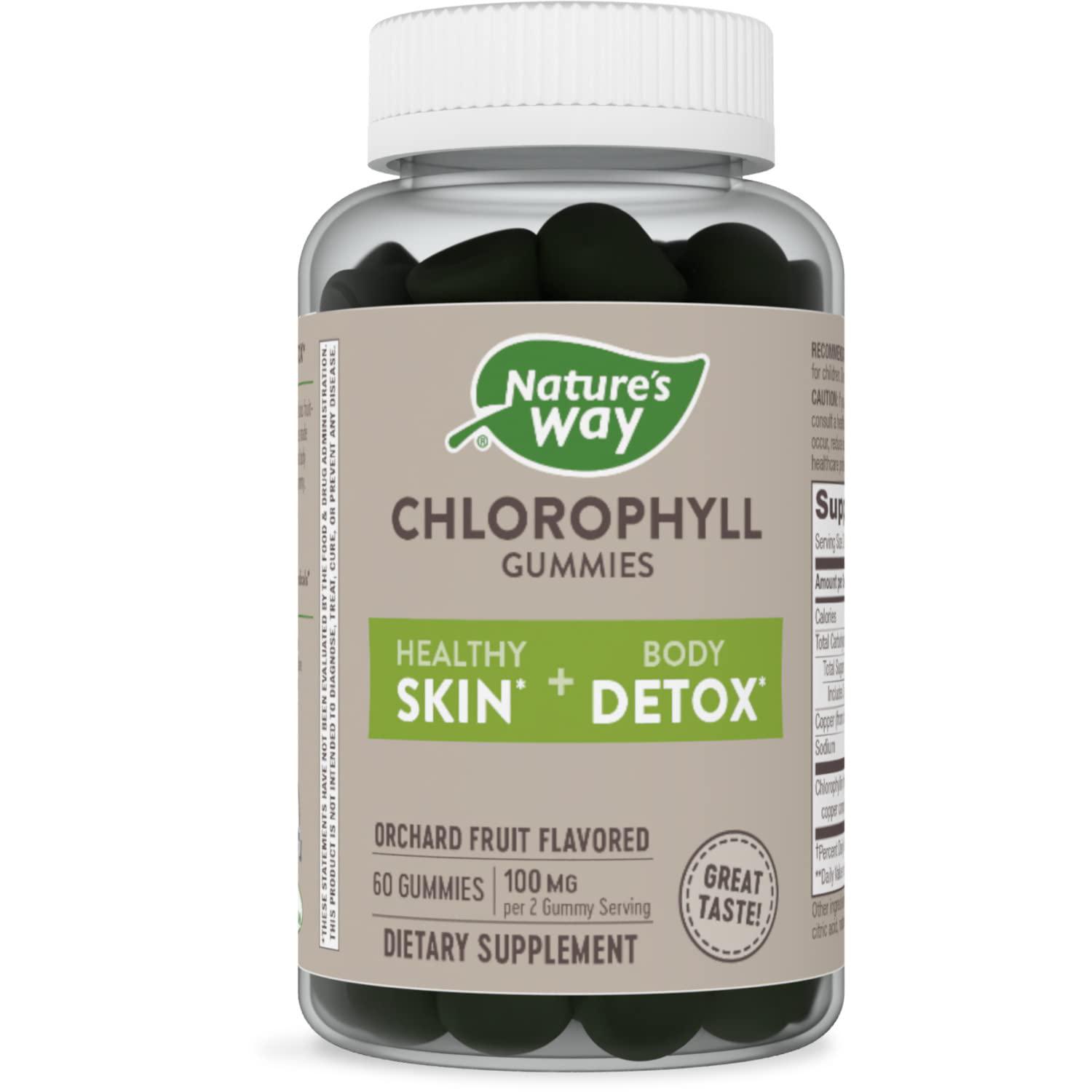 Хлорофилл Nature's Way Chlorophyll Gummies 50 mg 60 Gummies Orchard Fruit