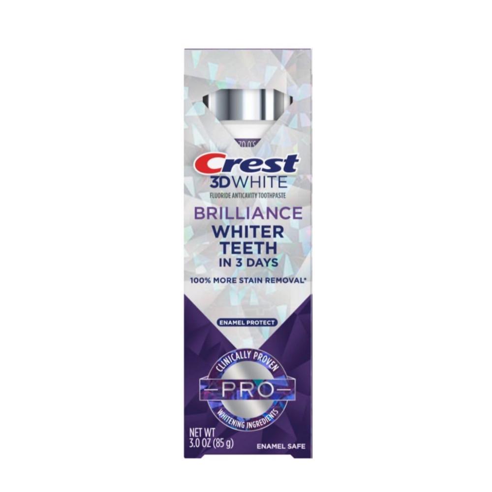 Зубная паста отбеливающая со фтором Crest 3D White Pro Brilliance Whiter Teeth 85 мл (.0033) - фото 2 Зубная паста отбеливающая со фтором Crest 3D White Pro Brilliance Whiter Teeth 85 мл (.0033) - фото 2