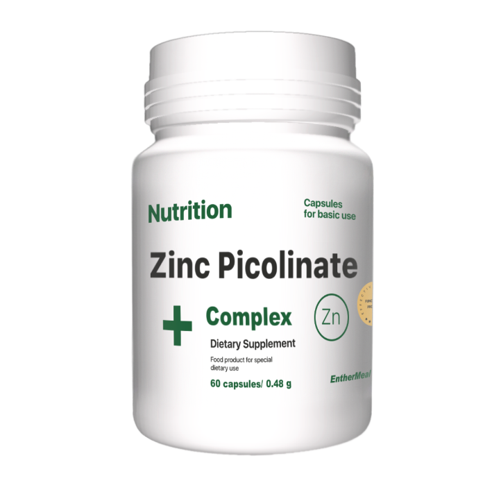 Мінеральний комплекс EntherMeal Zinc Picolinate Complex+ 60 капс.