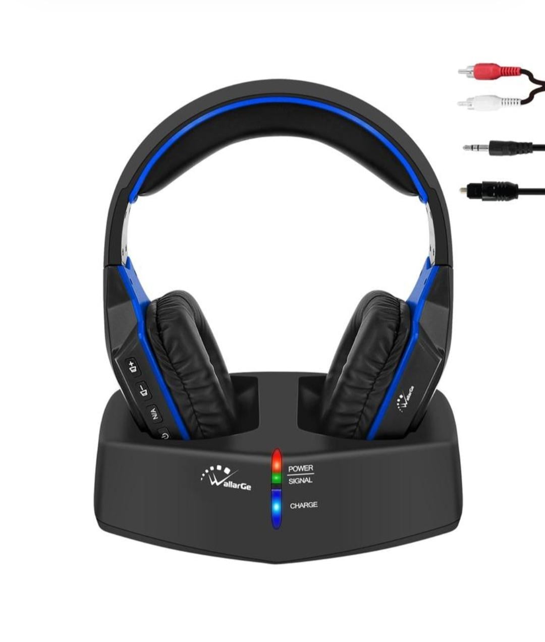 Навушники бездротові WallarGe HP003 Bluetooth для ТВ з зарядною док-станцією 25 год (32520551)