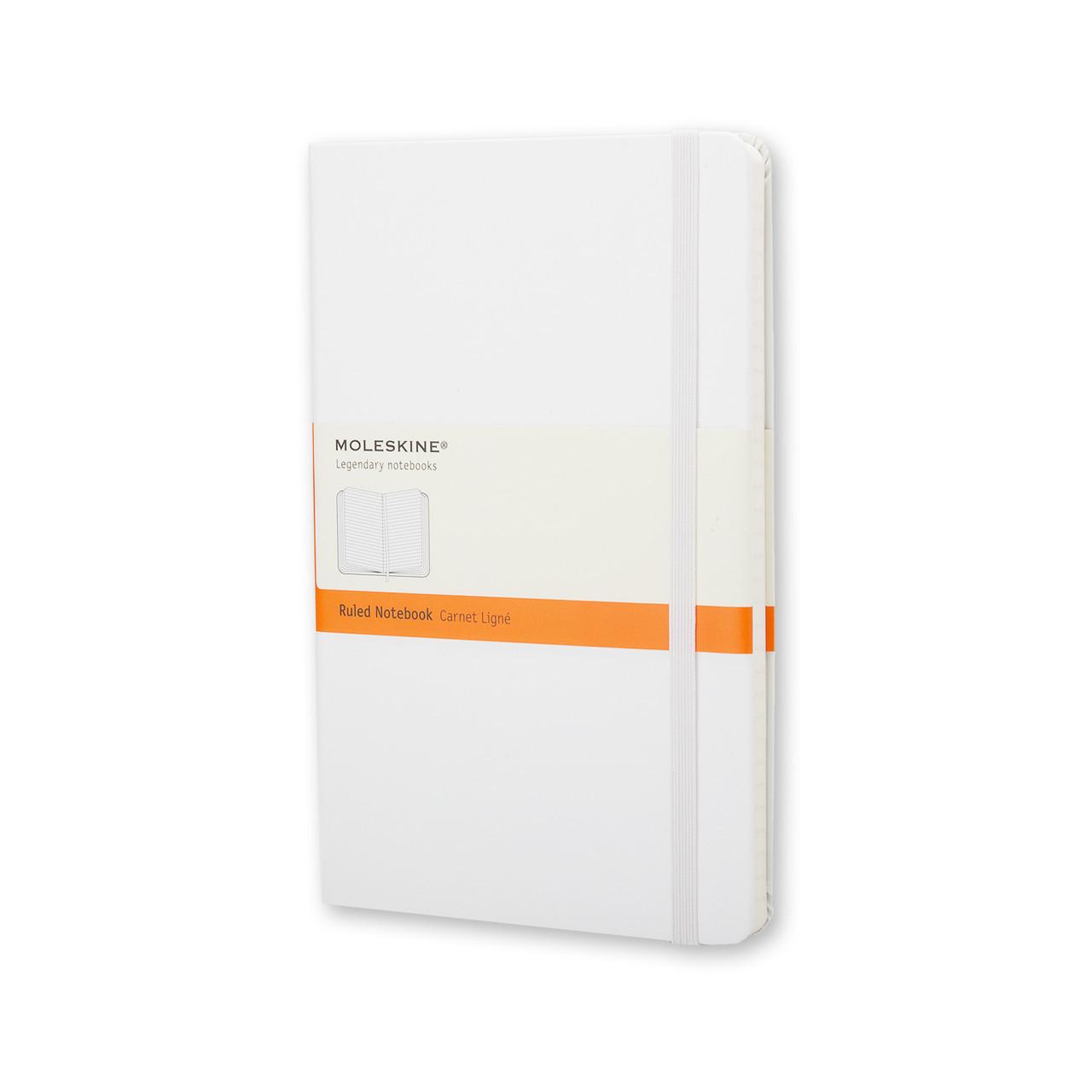 Блокнот Moleskine Classic белый карманный 192 страницы в линейку 9х14 см (9788866137177)