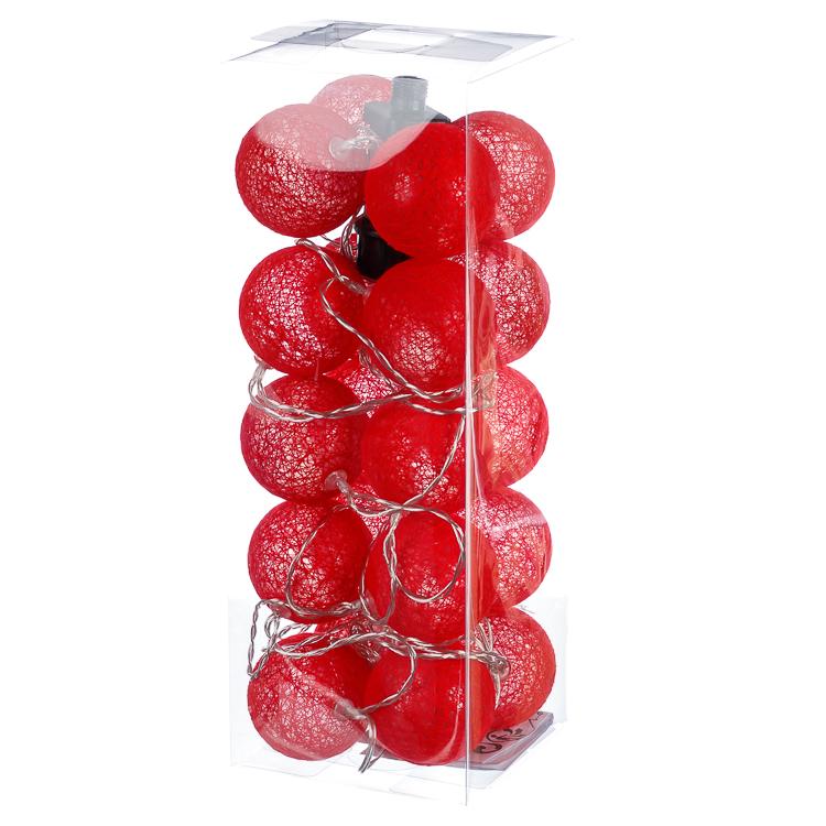 Гирлянда Elisey шарики-фонарики Красный (001NL-20R)
