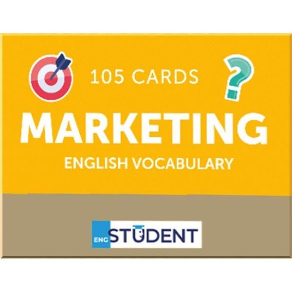 Книга "105 Cards Marketing English Vocabulary" English Student (ISBN:9786177702541)