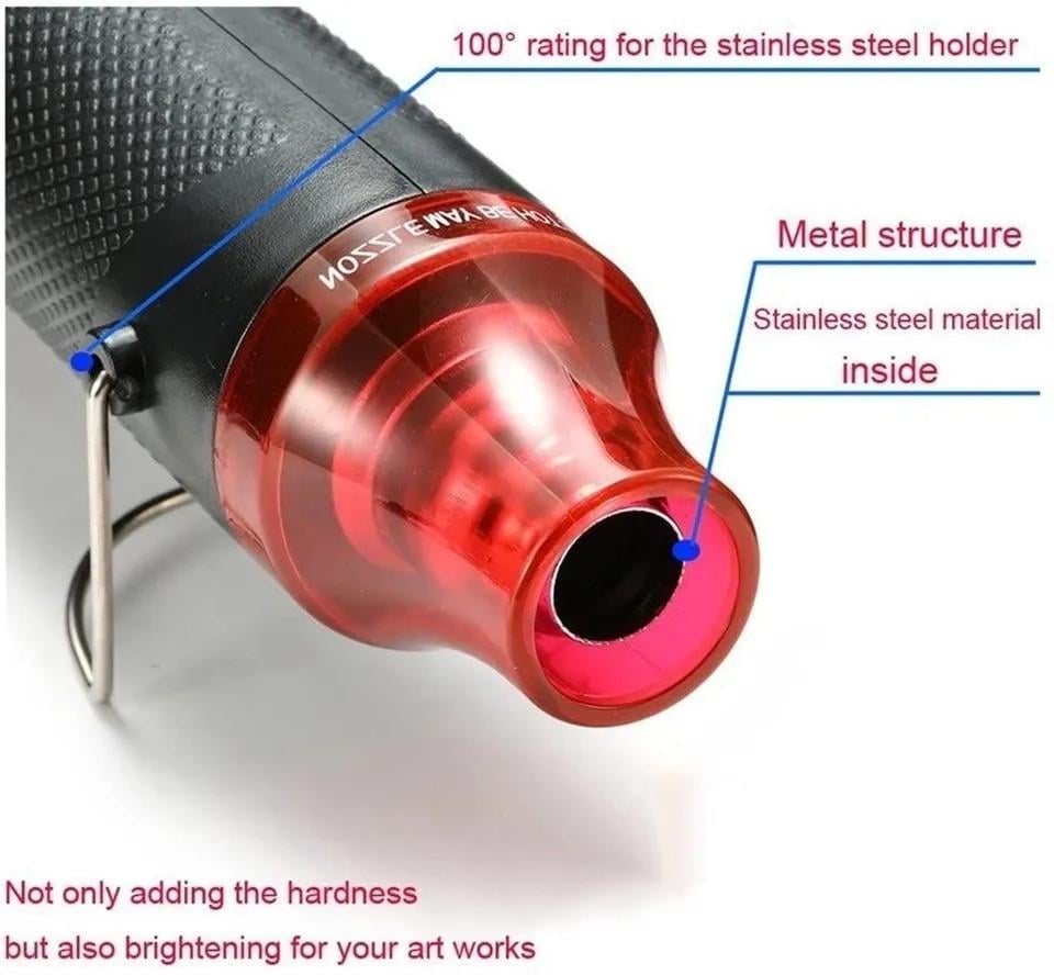 Фен портативный Heat Gun SY300 для термоусадки 220 v 300 w (2010636753) - фото 3