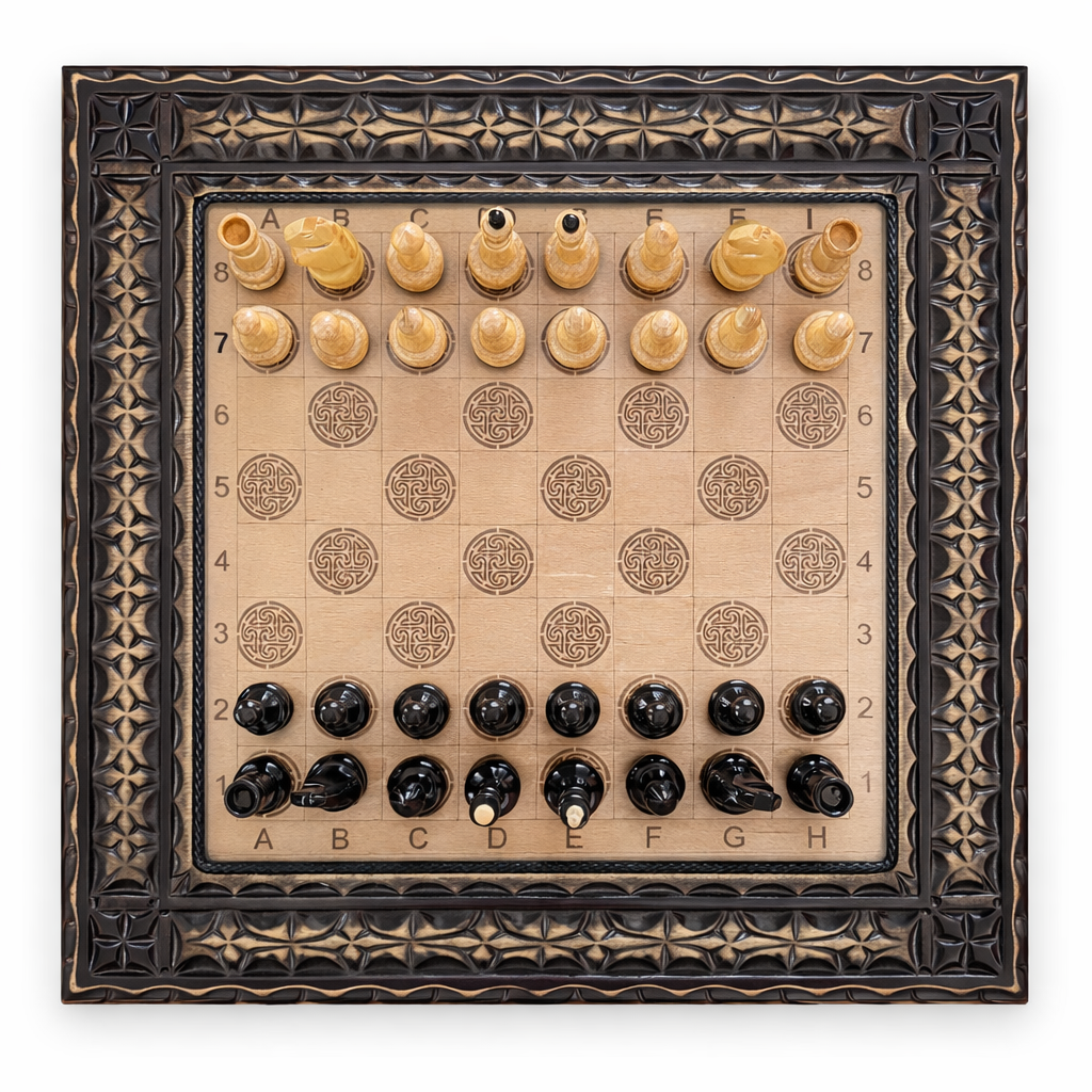 Шахматы стационарные деревянные резные 45х45 см (2980394461)