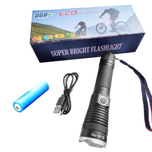 Фонарь BL-A92-P50 1x18650 Zoom ЗУ Type-C Box (2245502061)