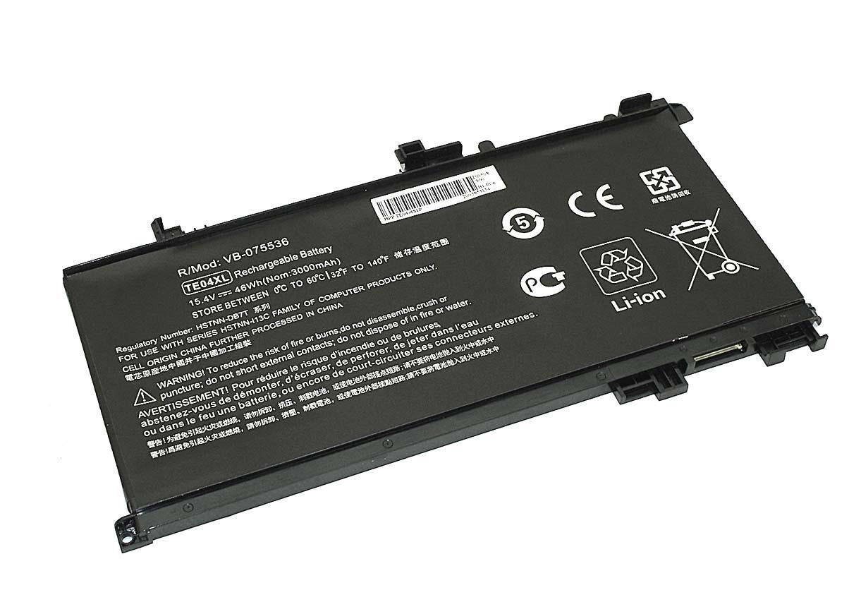 Аккумулятор для ноутбука HP TE04-4S1P Pavilion 15-bc215tx 15,4 V 3000 mAh (075536)
