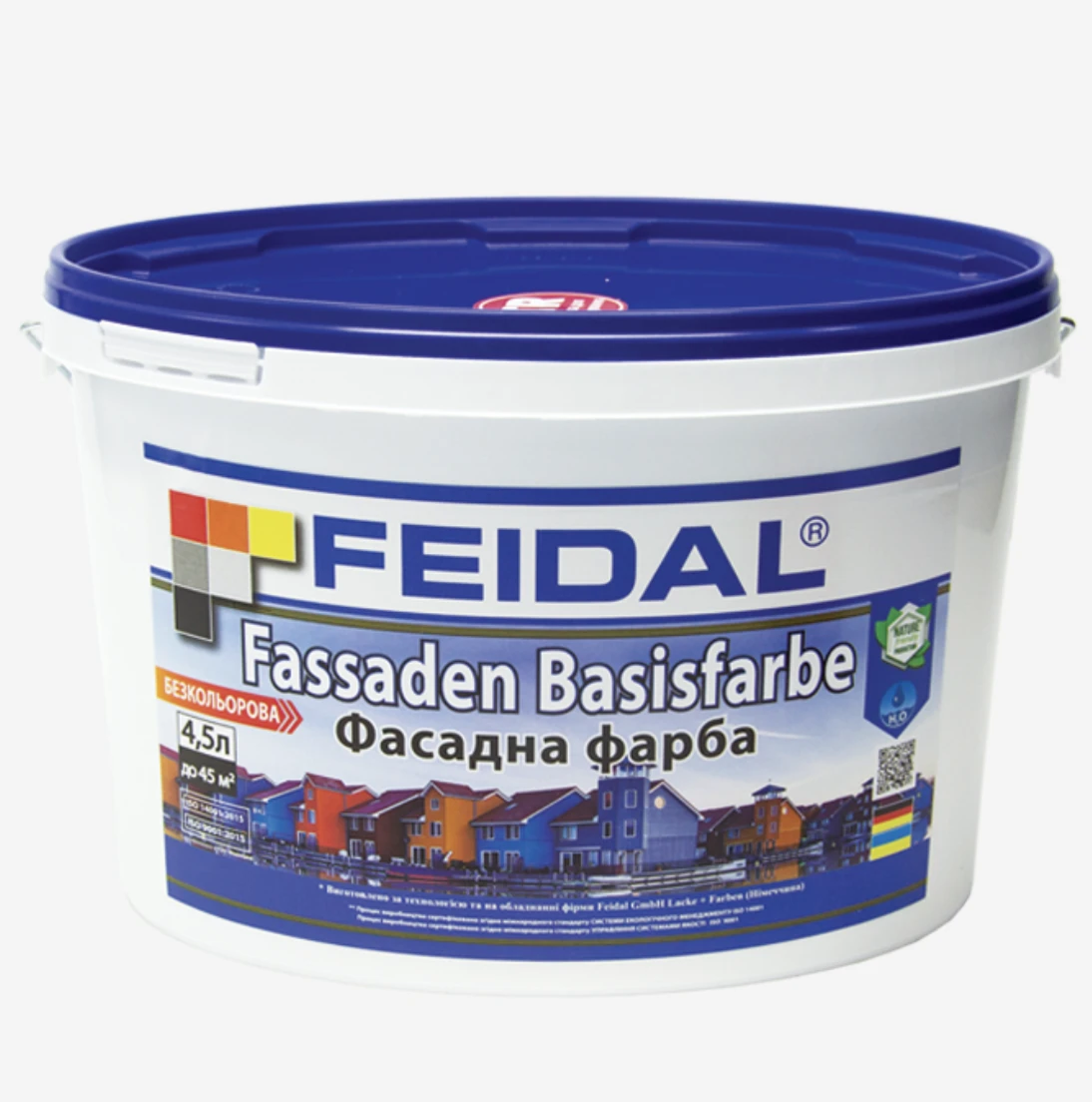 Краска фасадная Feidal Fassaden Basisfarbe бесцветная 4,5 л (1886455316)