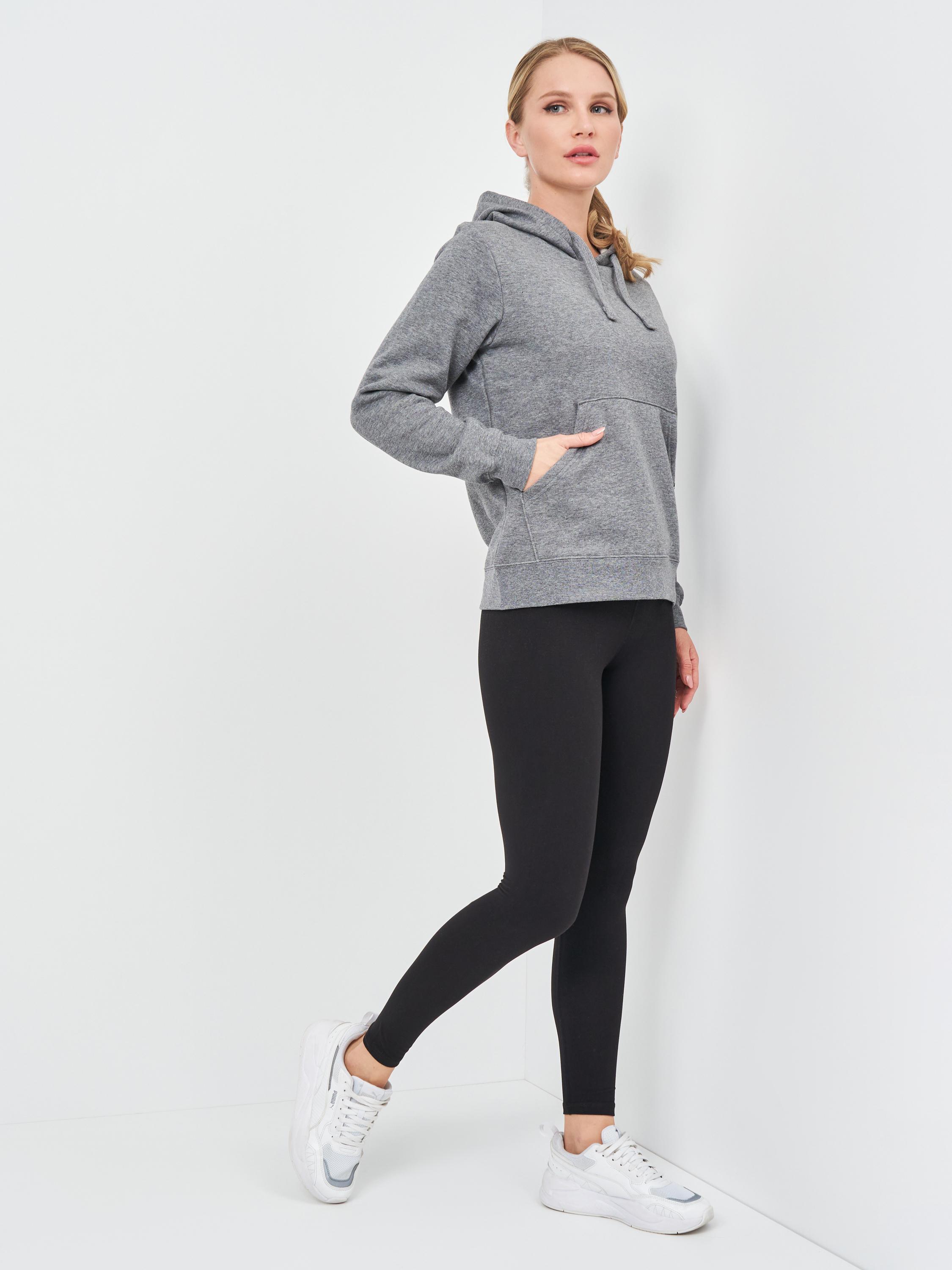 Реглан Joma 901321.280 Montana Hoodie L Melange Gray (8424309428792) - фото 3