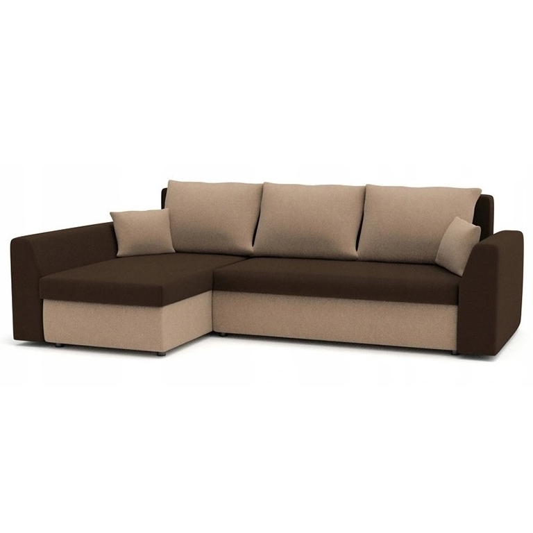 Диван кутовий Пауль 247х140 см Коричневий/Капучіно (28118825)