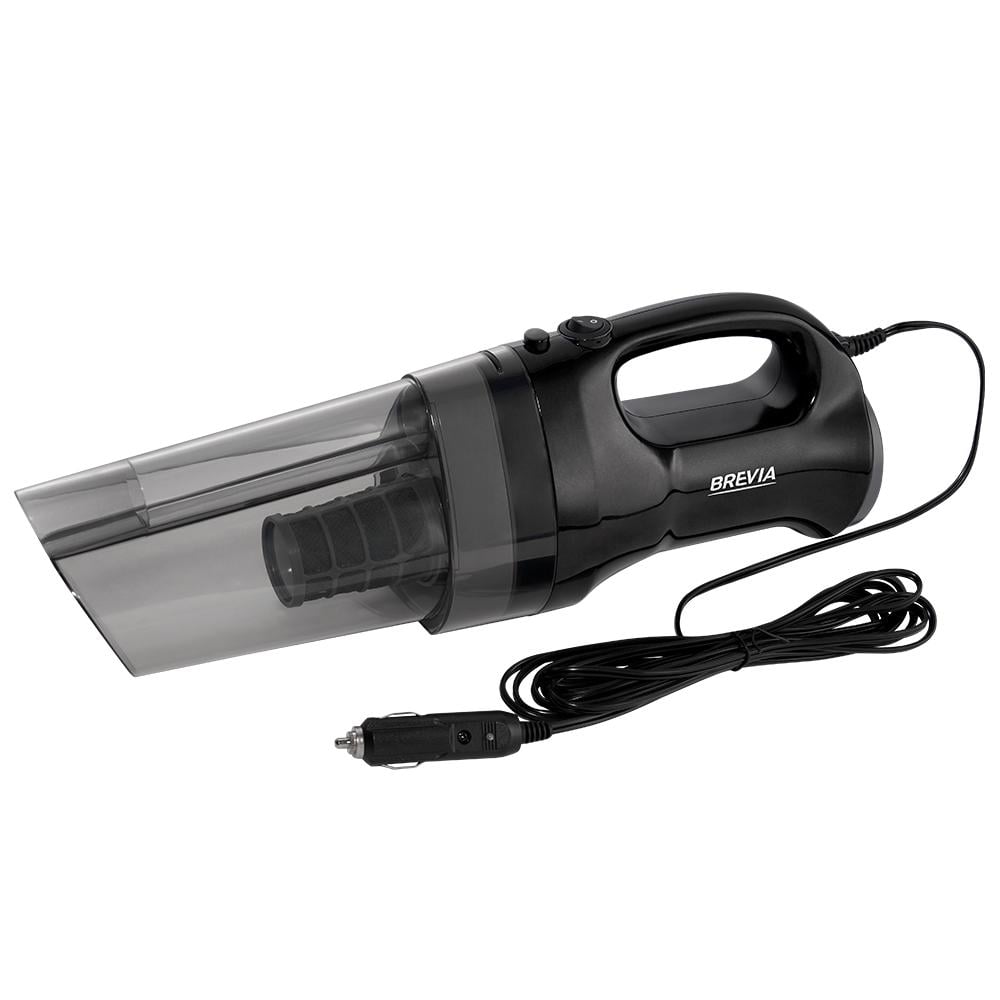 Пылесос автомобильный Brevia 150 Вт 4,5 кПа от прикуривателя Черный (30100CB)