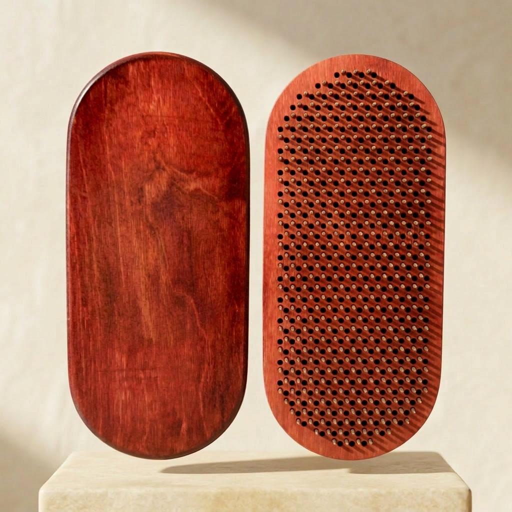 Доска Садху Krok Минимализм овал оцинкованные гвозди 10 мм Вишня (TY-020-1)