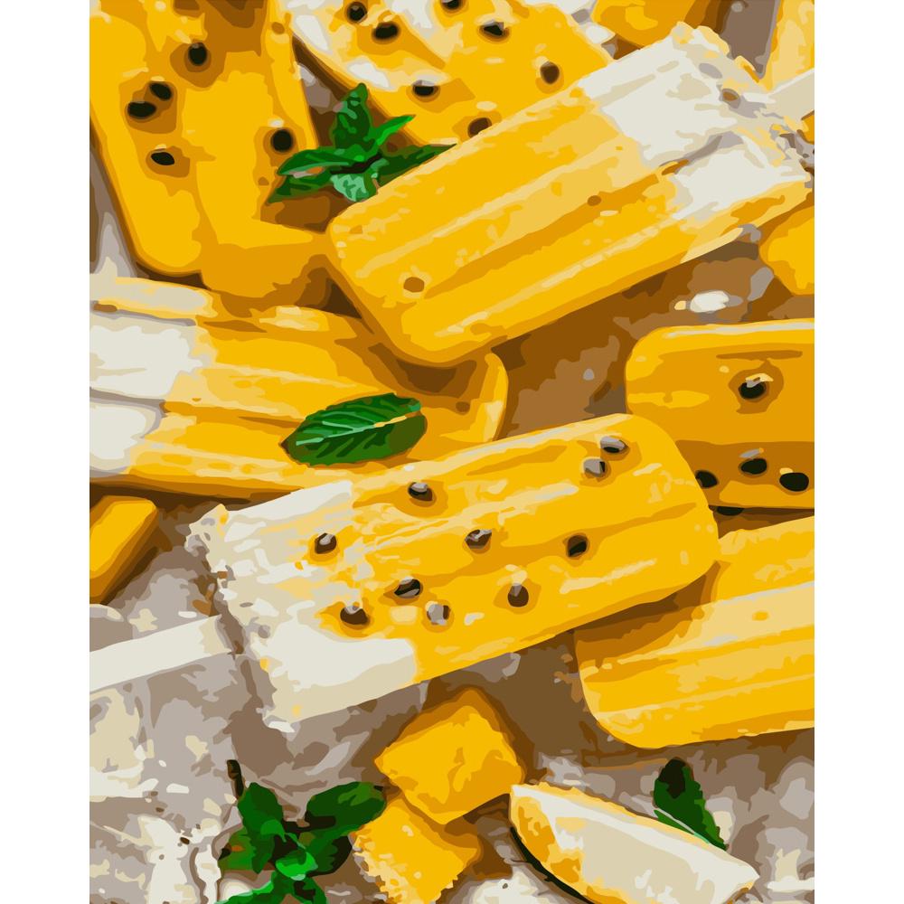 Картина по номерам Strateg Премиум Арбузное мороженое 40х50 см (GS465)