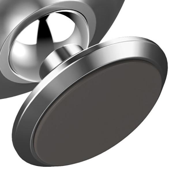 Автодержатель магнитный Baseus Small Ears Series Magnetic Bracket Серебристый (SUER-С01) - фото 3
