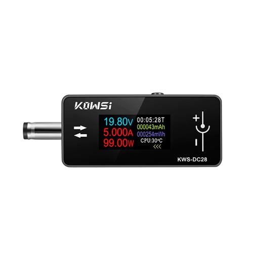 Тестер струму напруги потужності енергії KOWSI KWS-DC28 4-30V 0-12А DC 5,5x2,5 мм Black (902326)